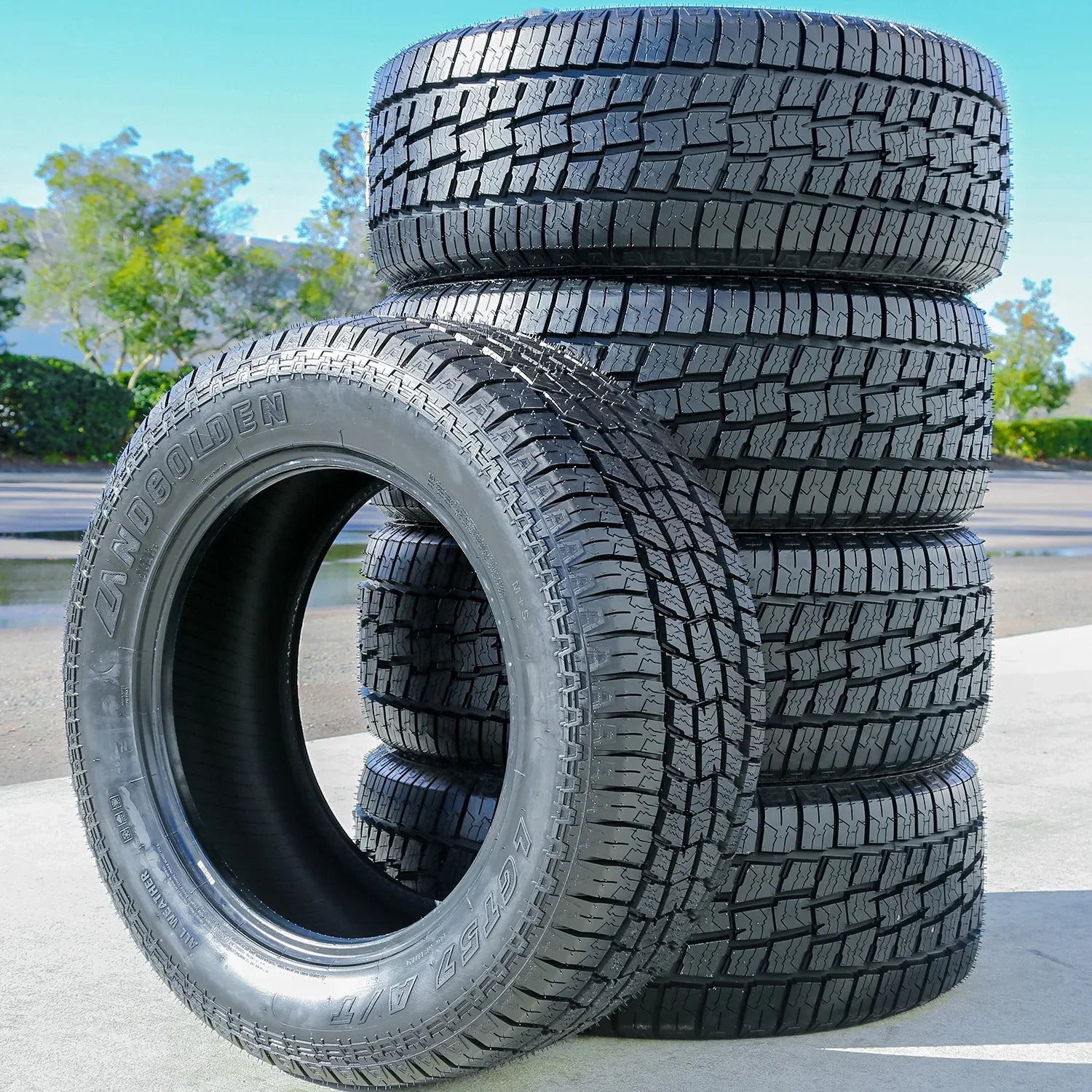 Set of 4 (FOUR) Landgolden LGT57 A/T LT 235/85R16 Load E 10 Ply AT All Terrain Tires