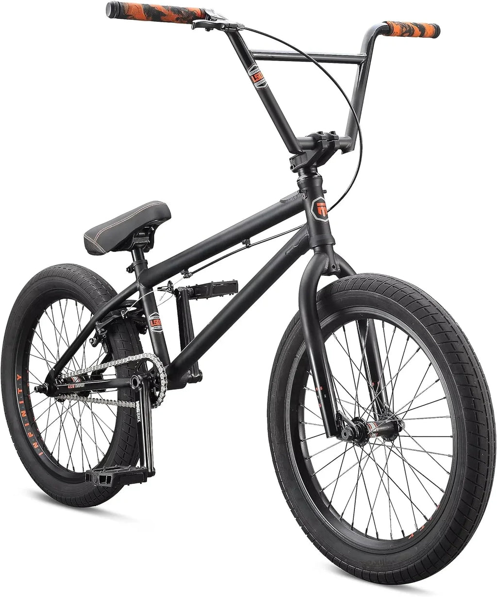Open Box Mongoose Legion Freestyle BMX Bike, Steel Frame, 20 Inch Wheels - BLACK/ORANGE