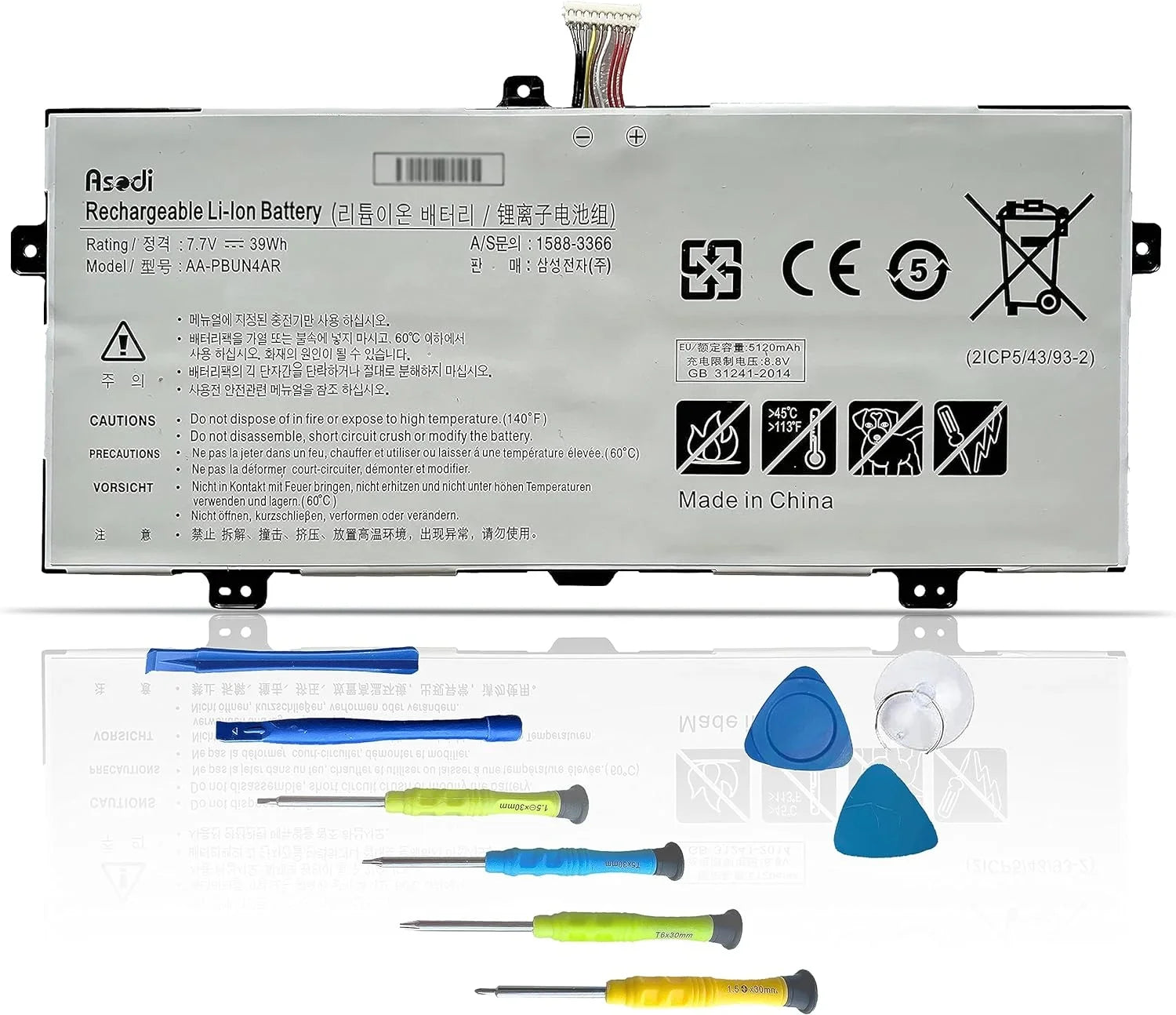 AA-PBUN4AR Laptop y Compatible with Samsung ATIV Book 9 Spin 940X3L 900X5L NP940X3L NP900X5L NT900X5H