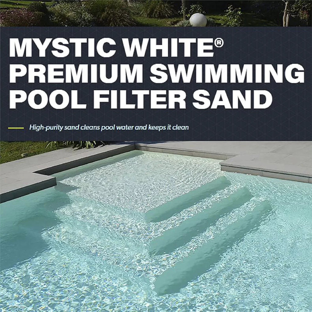 U.S. Silica 50lbs Mystic White II Swimming Pool Filter Sand, White (4 Pack)