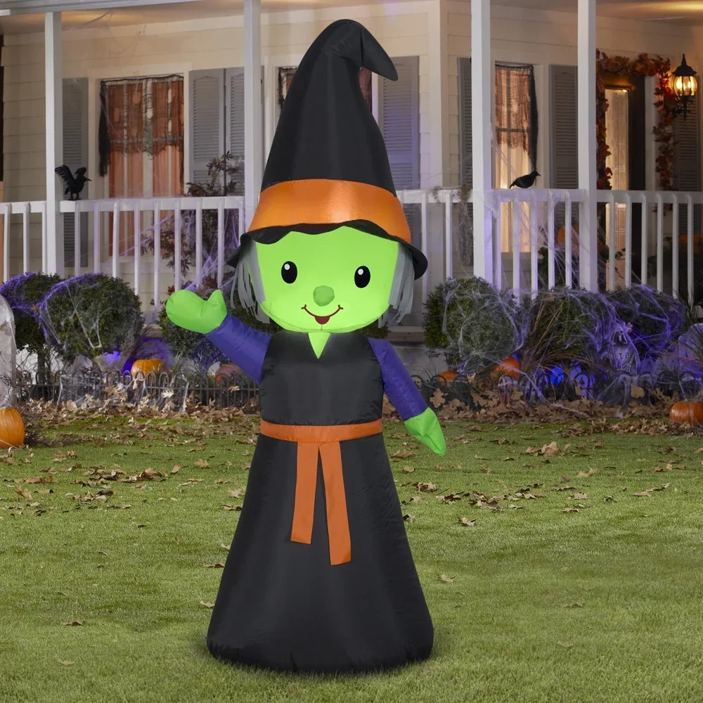 Airblown Inflatables 4FT Tall Halloween Inflatable Cute Witch