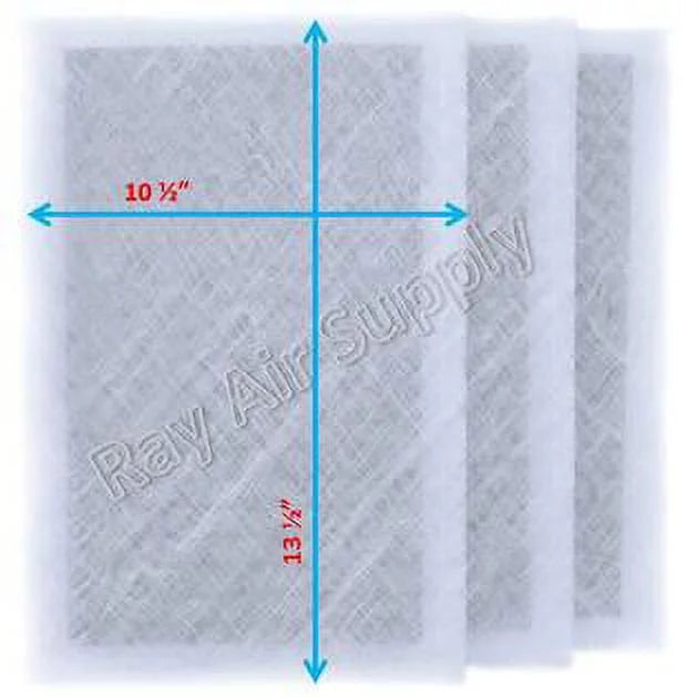 RAYAIR SUPPLY 12x16 Replacement Filter Pads Compatible with MicroPower Guard Air Cleaner (3 Pack) WHITE