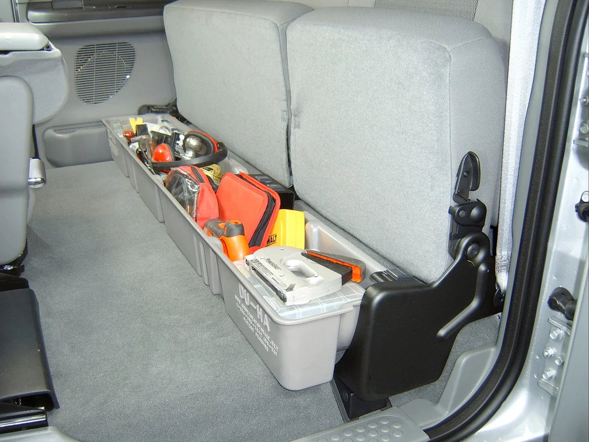 DU-HA 20093 Ford Underseat Storage Console Organizer - Gray