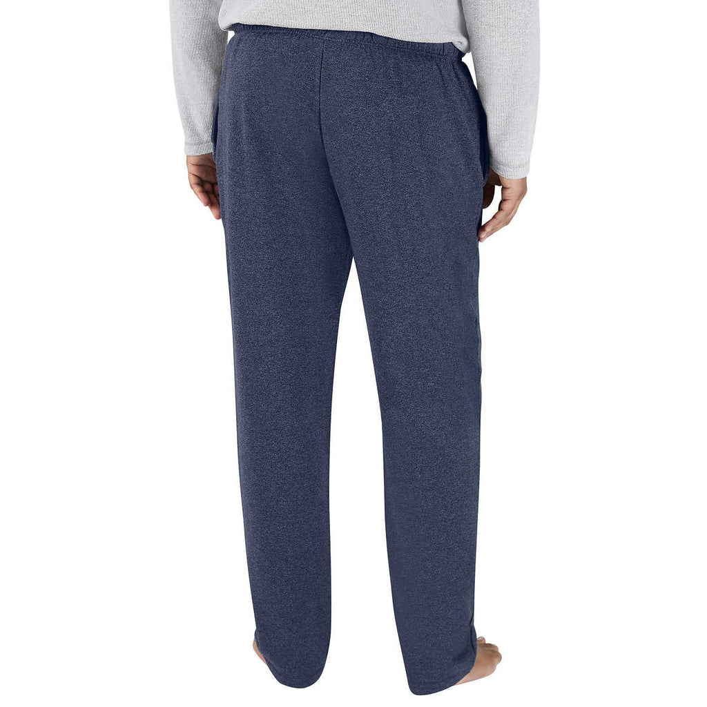 Eddie Bauer Men’s Top & Bottom Lounge Sleepwear Pajama Set, Gray/Blue, XL