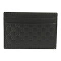 Gucci GG Microguccissima Black Calf Leather Small Cardholder Wallet