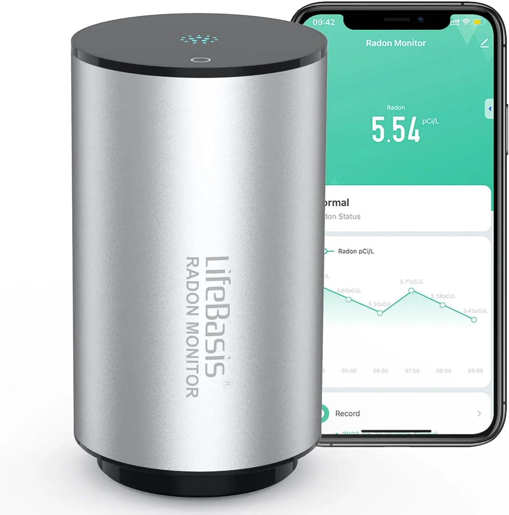 Life Basis Radon Detector for Home Smart Radon Monitor Fast Capture of Fluctuating Levels