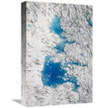 Global Gallery  Meltwater Lakes on Hubbard Glacier - Wrangell-St. Elias National Park - Alaska Art Print - Matthias Breiter