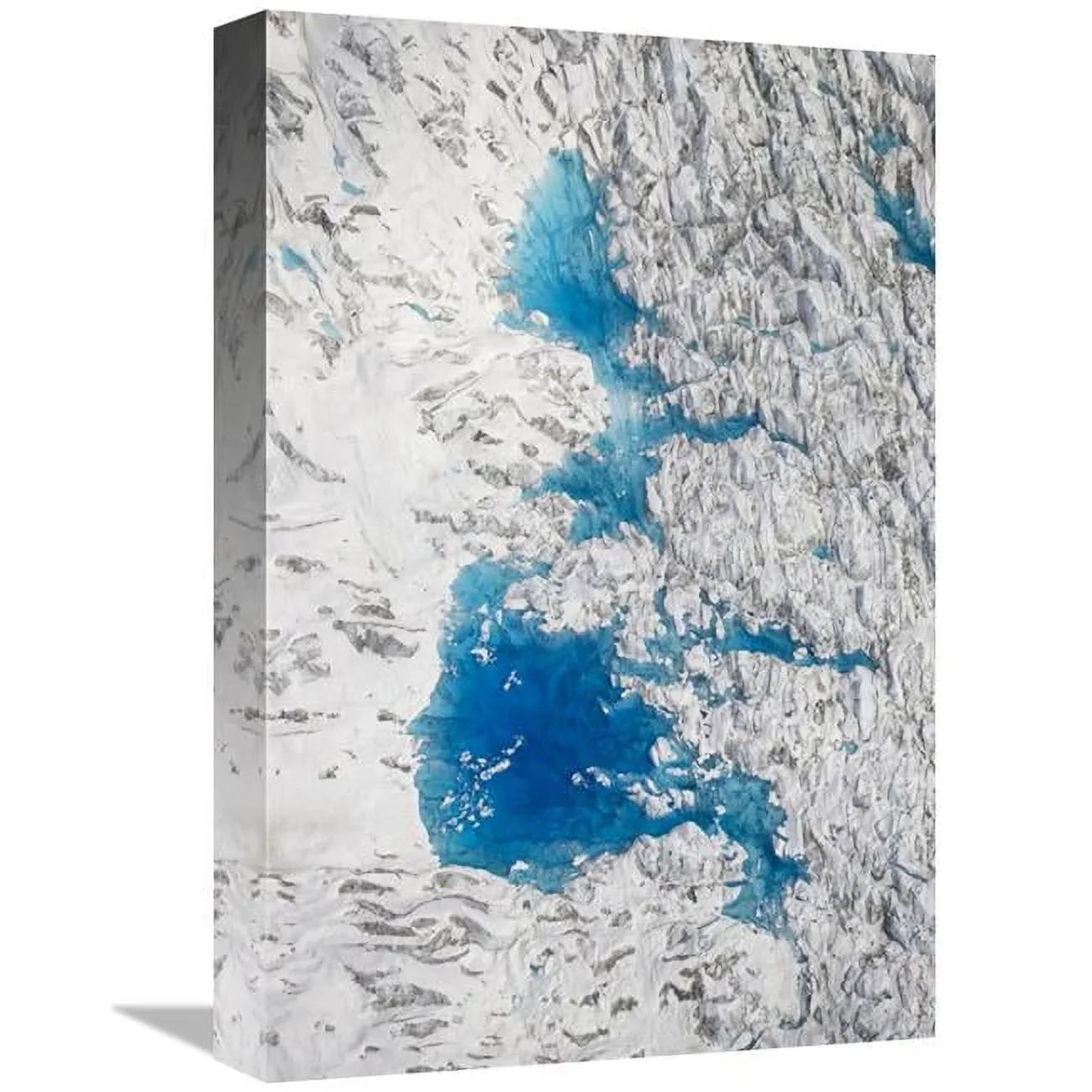 Global Gallery  Meltwater Lakes on Hubbard Glacier - Wrangell-St. Elias National Park - Alaska Art Print - Matthias Breiter