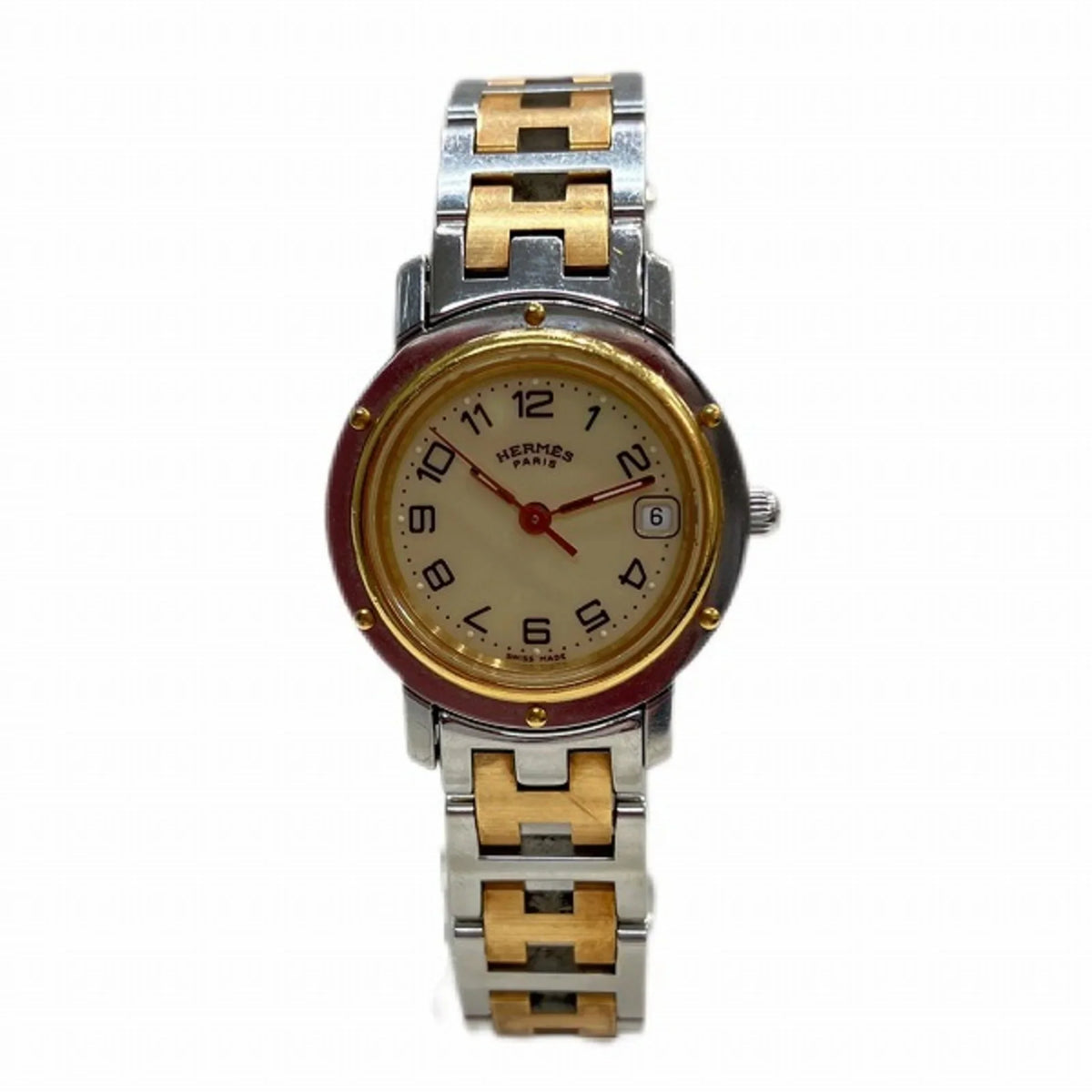 Pre-Owned Hermes Clipper CL4.220 Quartz Watch Ladies (Fair)