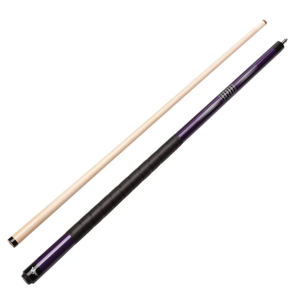 Viper Sure Grip Pro 58" Billiard/Pool Cue, 2 Piece, Purple, 20 Ounce