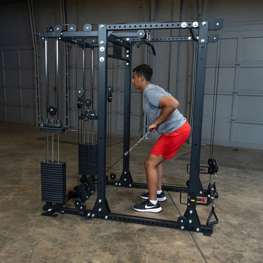 Body-Solid Functional Trainer Attachment with Weight Stacks