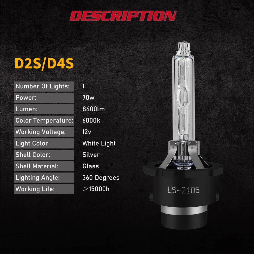 SKN D4S HID Headlight Bulbs for Mazda CX-5 2018 H11 H8 Led Fog Lights 4pcs