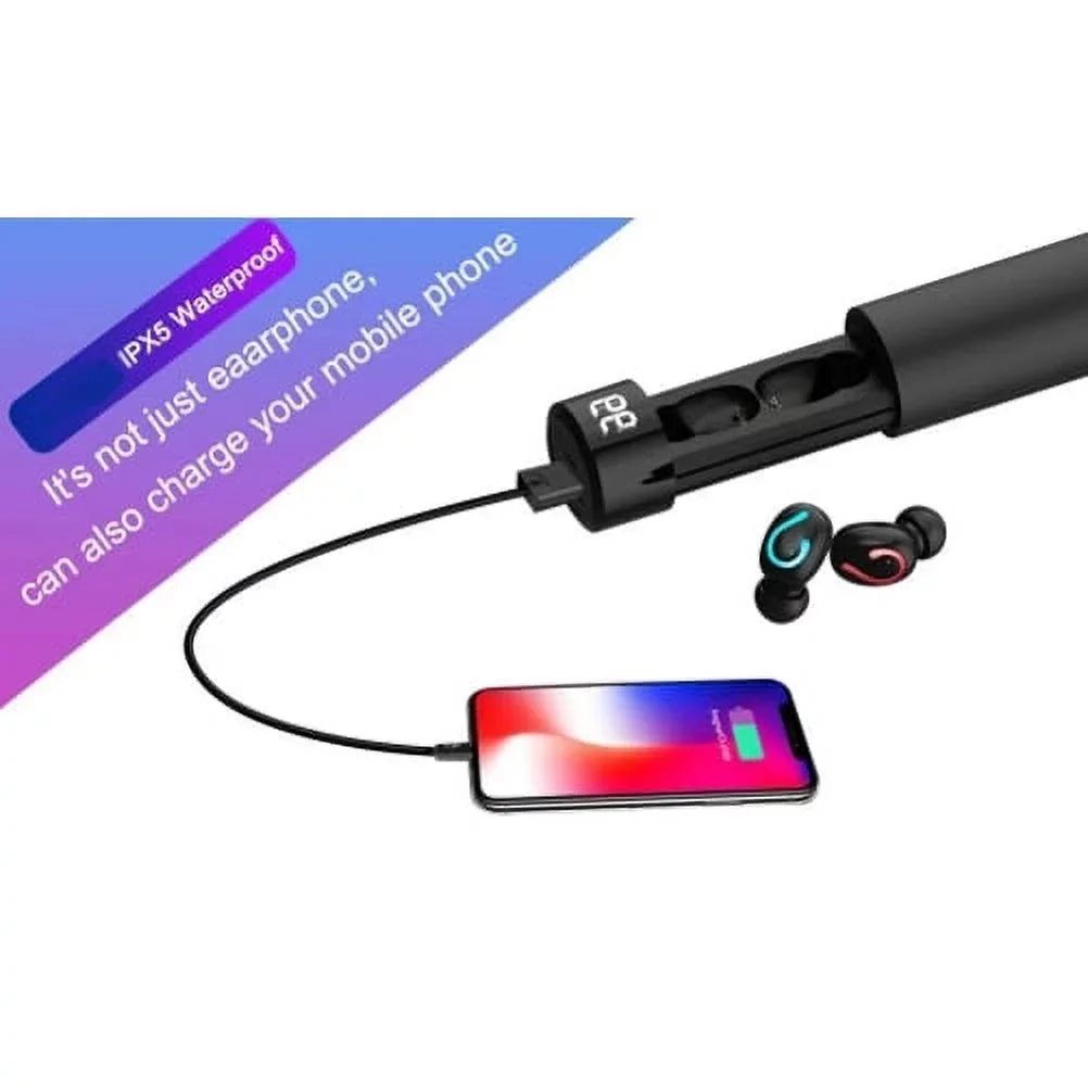 Earbuds Wireless TWS Headphones Earphones True Wireless Stereo Headset R2R for Samsung Galaxy TabPRO 8.4 Tab 3 8.0 7.0 4 10.1 SM-T530 2 10.1, S5 Active, S10 5G On5 Note 9 8 5 NotePRO 12.2 4 3