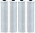 4 Pack Activated Carbon Block Water Filter Cartridges Compatible With Brita USS-120 Models  Removes Bad Taste  Whole House Replacement Cartridge  1 Micron  Universal Drop-In 10" Cartridge