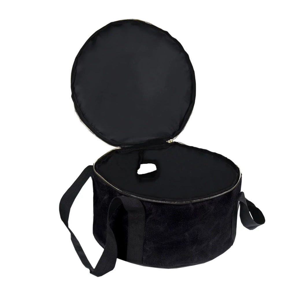 Durable Storage Bag Dutch Oven Container Cookware 12" Multipurpose Handbag Carry Bag for BBQ Camping ,Outdoor Activities ,Fishing Accessories - Black