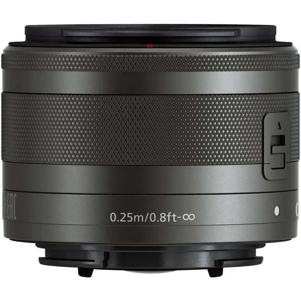 Canon EF-M 15-45mm f/3.5-6.3 IS STM Lens (Graphite) - DealExpo Advanced Bundle