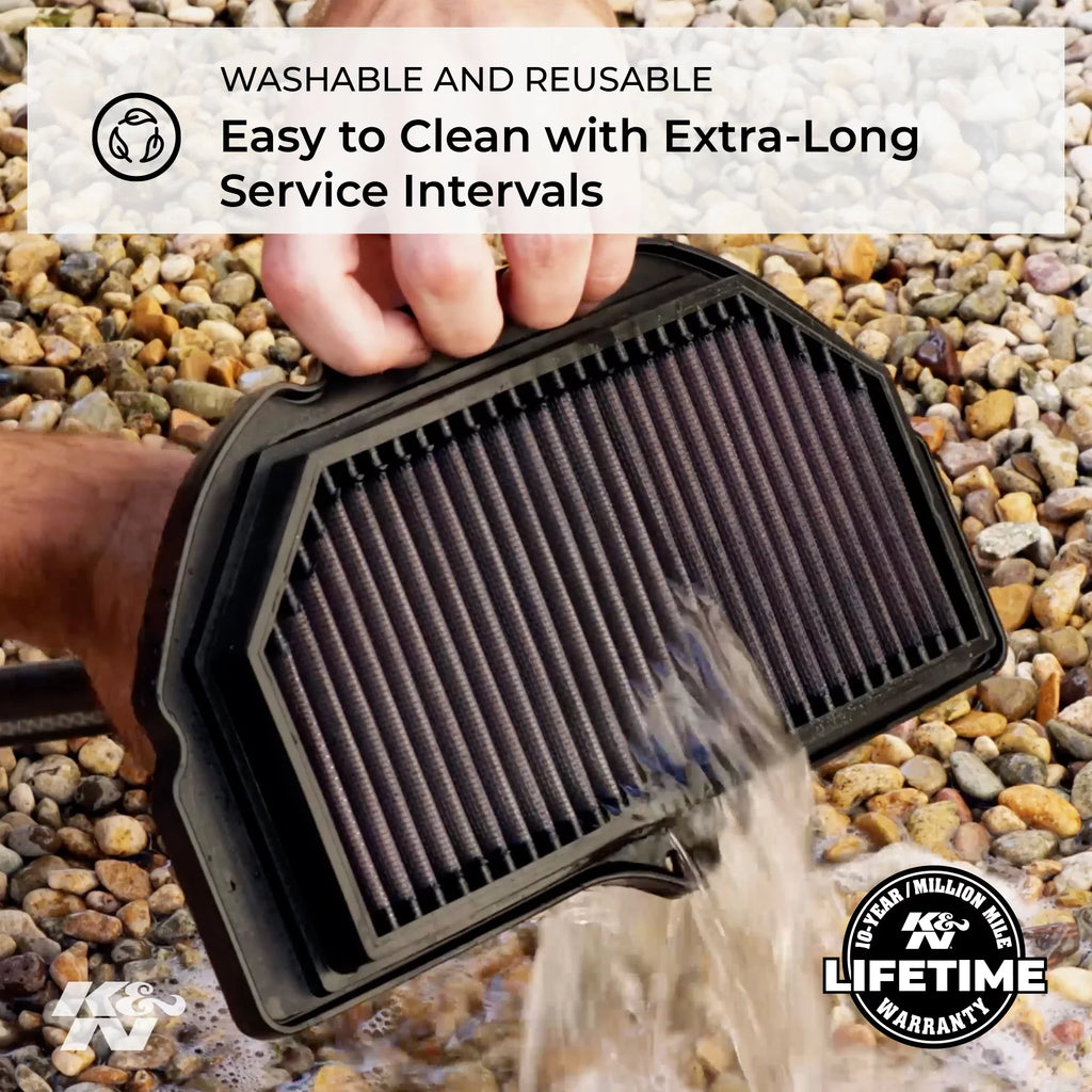 K&N Engine Air Filter: High Performance, Premium, Powersport Air Filter: 2000-2019 SUZUKI/KAWASAKI (DRZ400S, DRZ400SM, DRZ400E, DRZ400, KLX400R, KLX400SR) SU-4000