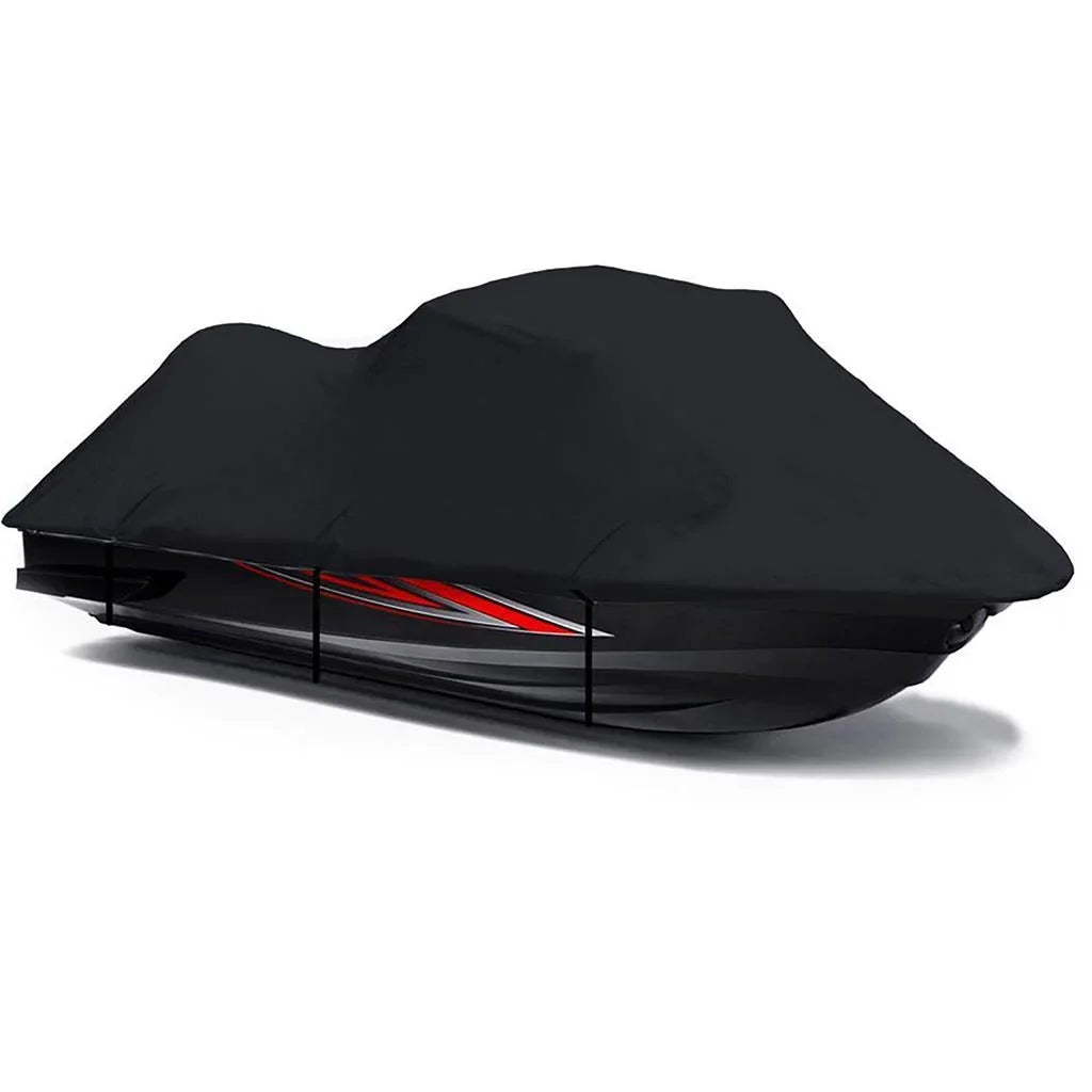 BLACK 600 DENIER JetSki Cover Compatible for Polaris SL 750 1992 1993 1994 1995 Jet Ski Watercraft Cover 1-2 Seater