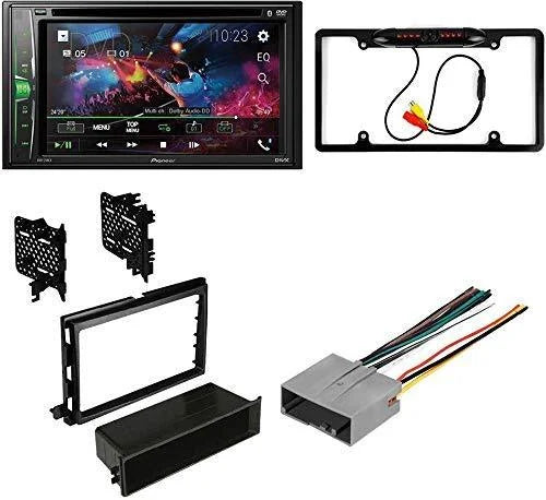 KIT4716 Bundle for 2005-2007 Ford Focus W/ Pioneer AVH-241EX Double DIN Car Stereo with Bluetooth/Backup Camera/Installation Kit/in-Dash DVD/CD AM/FM 6.2" Touchscreen Digital Media Receiver