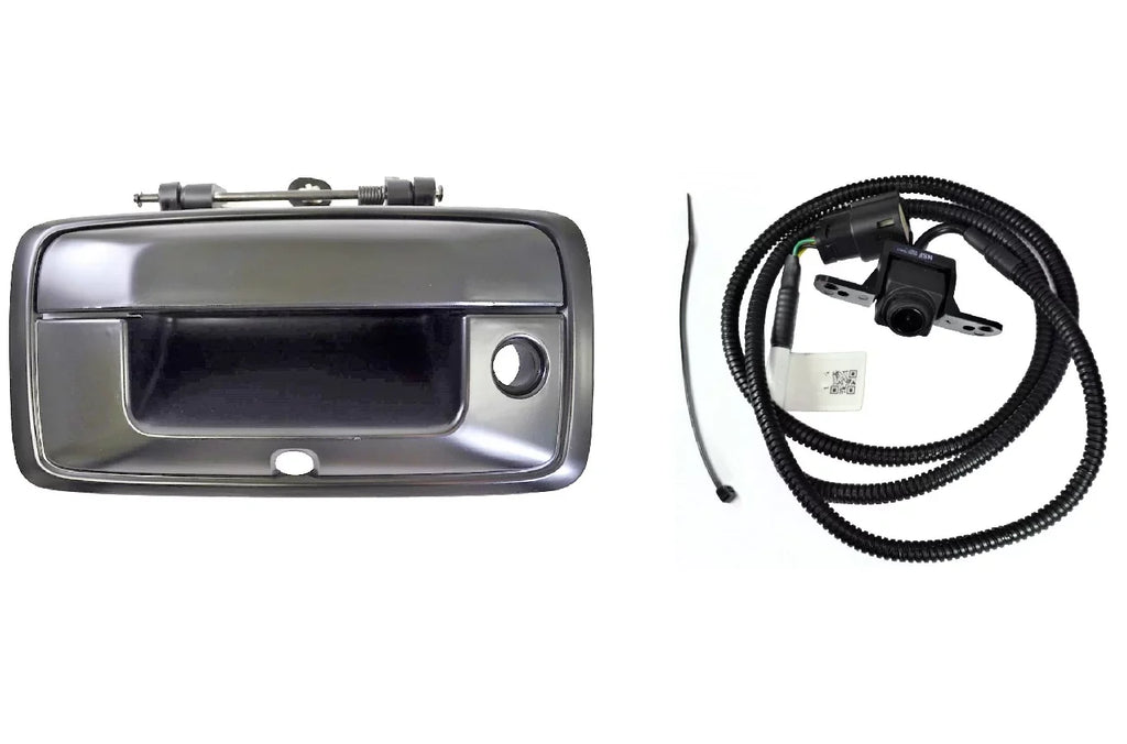 PT Auto Warehouse GM-3549P-BUC - Tailgate Handle with Park Assist Back Up Camera - Primed Black Fits select: 2014-2015 CHEVROLET SILVERADO, 2014-2015 GMC SIERRA