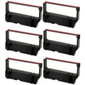 PrinterDash Compatible Replacement for Star-Micronics MP-200 Series/MP-235/MP-242/MP-292/MP-512/SP-200 Series/SP-212/SP-242/SP-500/SP-2000 Black/Red P.O.S. Printer Ribbons (6/PK) (67115)