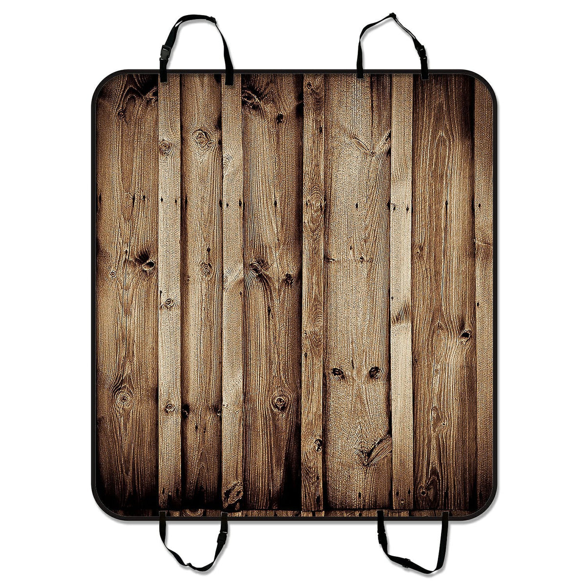 GCKG Vintage Rustic Knotty Old Barn Wood Pet Car Seat Cover Dog Car Seat Mat Hammock Cargo Mat Trunk Mat For Cars Trucks and SUV 54x60 inches