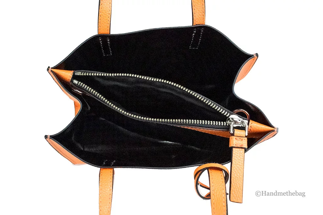 Marc Jacobs Mini Grind Melon Pebbled Leather Crossbody Tote Handbag Purse