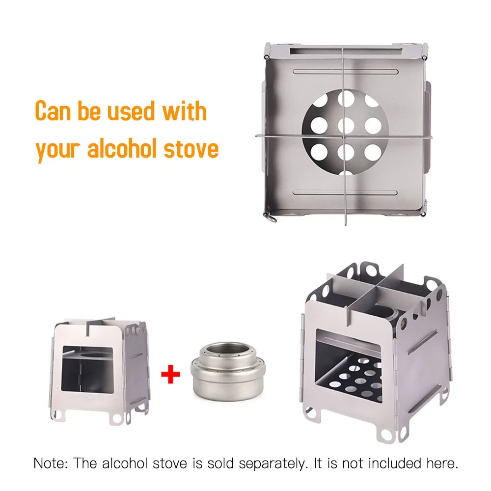 Lixada Outdoor furnace,Wood Stove Portable Stove Wood Stove Pocket Stove Pocket StoveTubbek Huiop Buzhi Picnic.