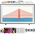 Samsung QN65LS03AA 65 inch The Frame QLED 4K Smart TV 2021 Bundle with Premiere Movies Streaming 2020 + 37-100 inch TV Wall Mount + 6-Outlet Surge Adapter + 2x 6FT 4K HDMI 2.0 Cable