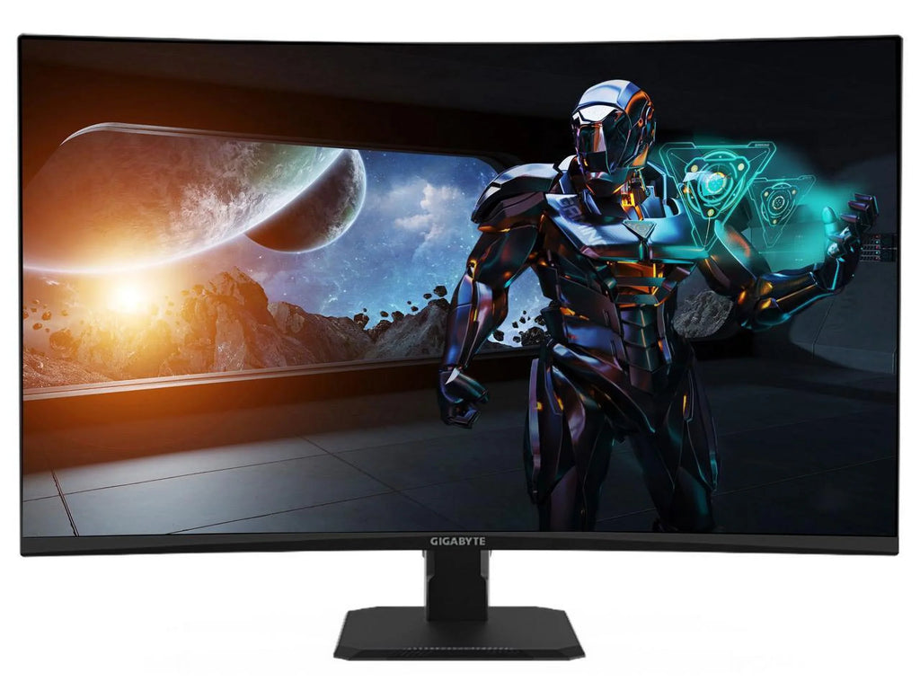 GIGABYTE GS32QC 31.5" 165Hz 1440P Curved Gaming Monitor, 2560x1440 VA 1500R Display, 1ms (MPRT) Response Time, HDR Ready, 1x Display Port 1.4, 2x HDMI 2.0