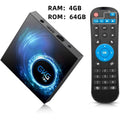 JahyShow T95 Android 10.0 TV Box - Living Room, Smart Quad-Core Media, 4GB+64GB, Streaming Ease