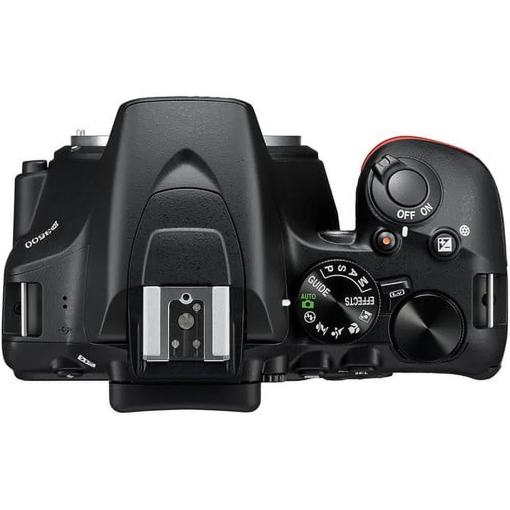 Nikon D3500 24.2MP DSLR Camera with 18-55mm VR Lens 1590 - 12PC Accessory Bundle