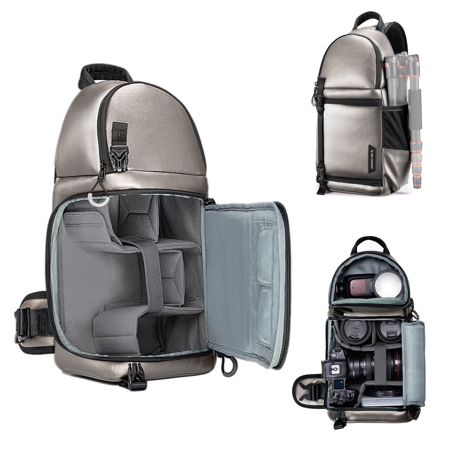 K&F CONCEPT Single Shoulder Bag,Dslr/slr/mirrorless Camera Case Waterproof K F Camera Dslr/slr/mirrorless With Removable Camera Case And Waterproof Dividers Waterproof With F Camera Features