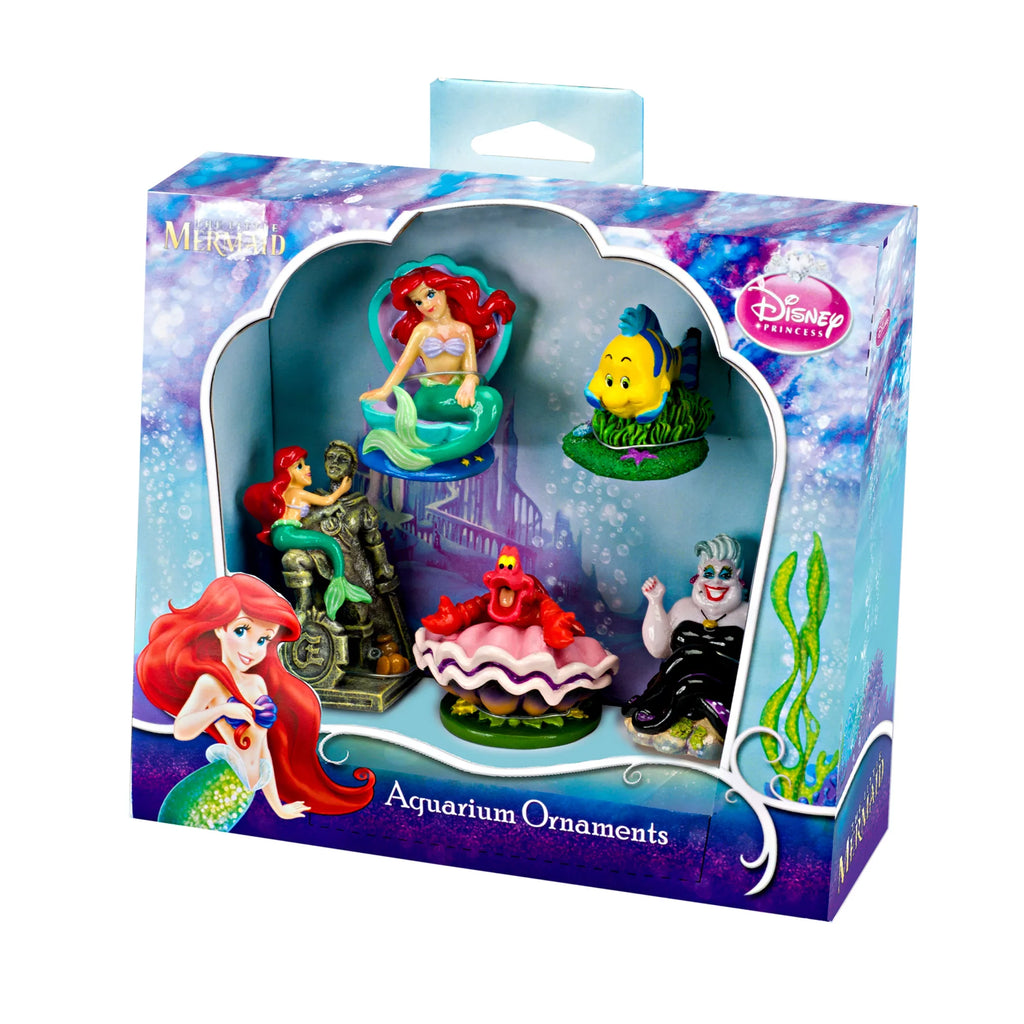 Penn-Plax Little Mermaid 5-Piece Mini Resin Ornaments for Aquariums