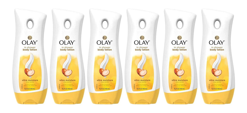 Olay Ultra Moisture In-Shower Lotion With Shea Butter 15.2 Ounce (449Ml) (6 Pack)