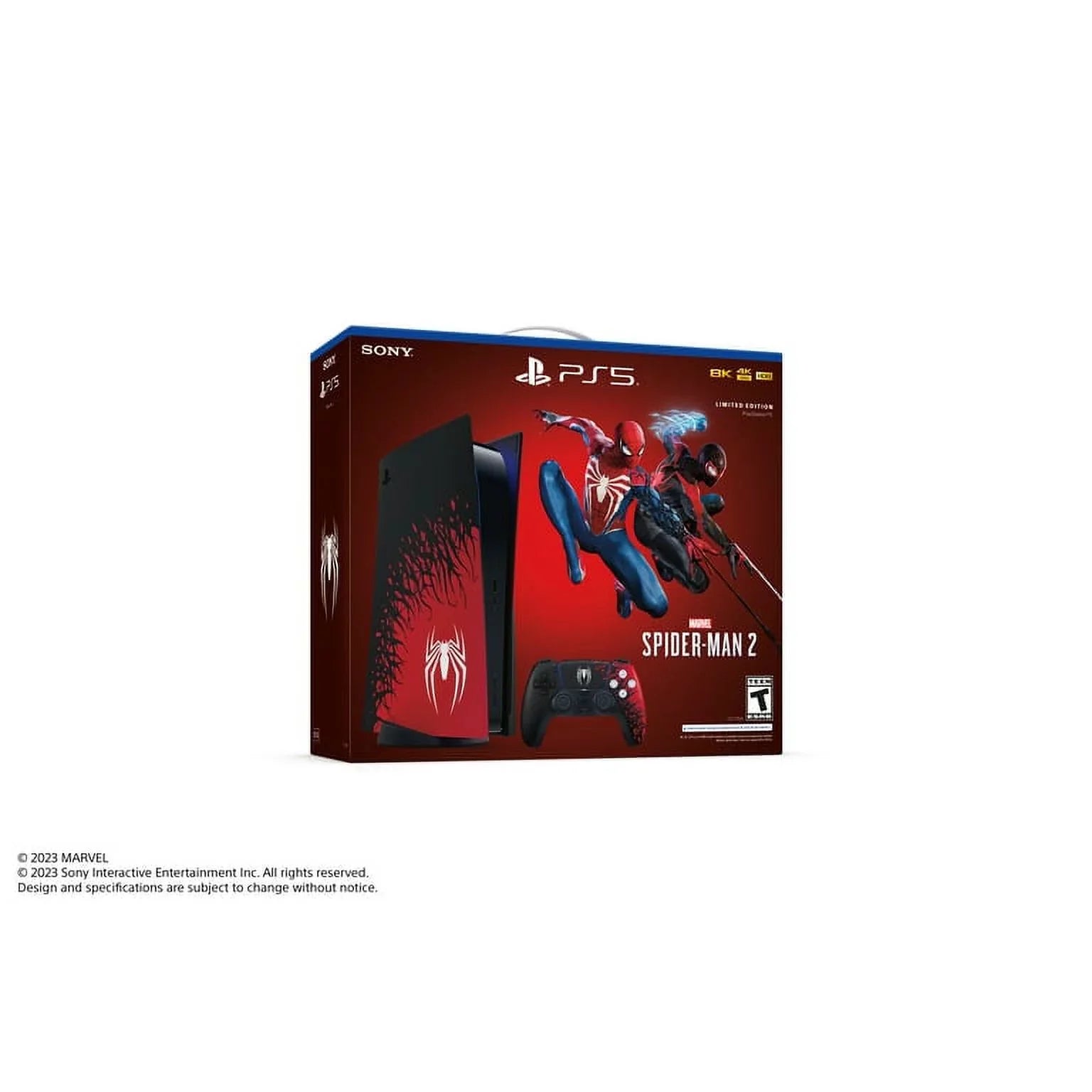Newest 2024 TEC Sony PlayStation_PS5 Gaming Console(Disc) with Marvel’s Spider-Man 2 Bundle Limited Edition