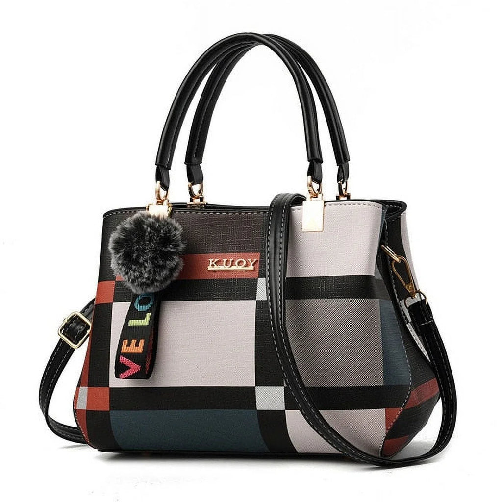 Women New Luxury Handbag  Stitching Wild Messenger Bags Designer Brand Plaid Shoulder Bag Ladies Totes