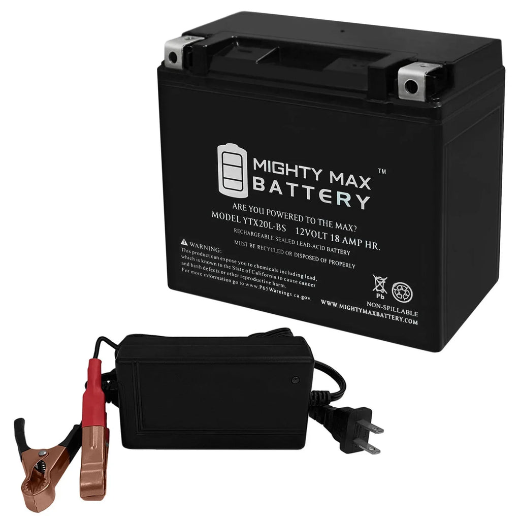 YTX20L-BS Replaces Kawasaki Jet Ski JS800 SX-R 2014 + 12V 4A Charger