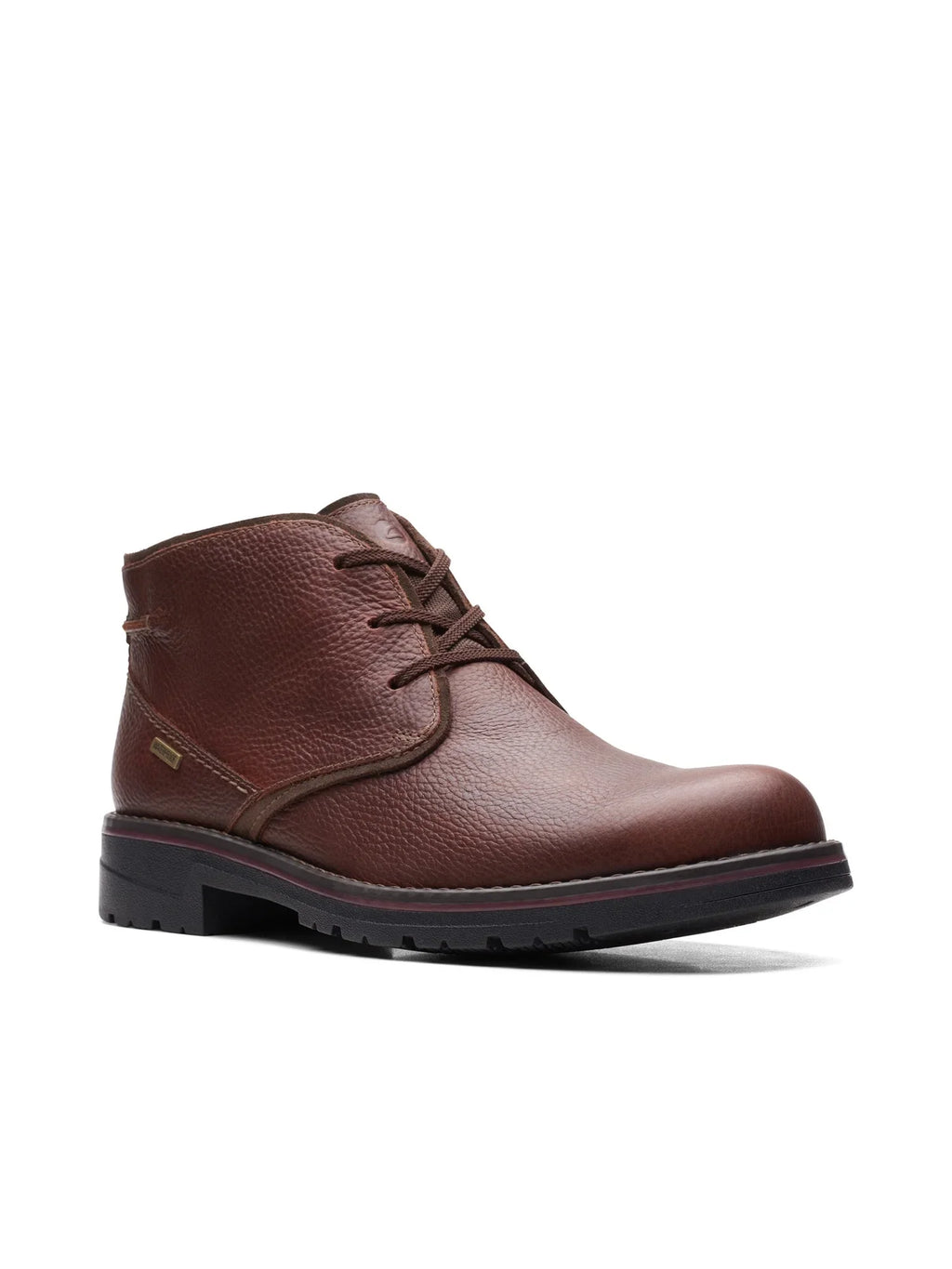 COLLECTION BY CLARKS Mens Brown Padded Removable Insole Water Resistant Morris Peak Round Toe Block Heel Lace-Up Chukka Boots 13 M