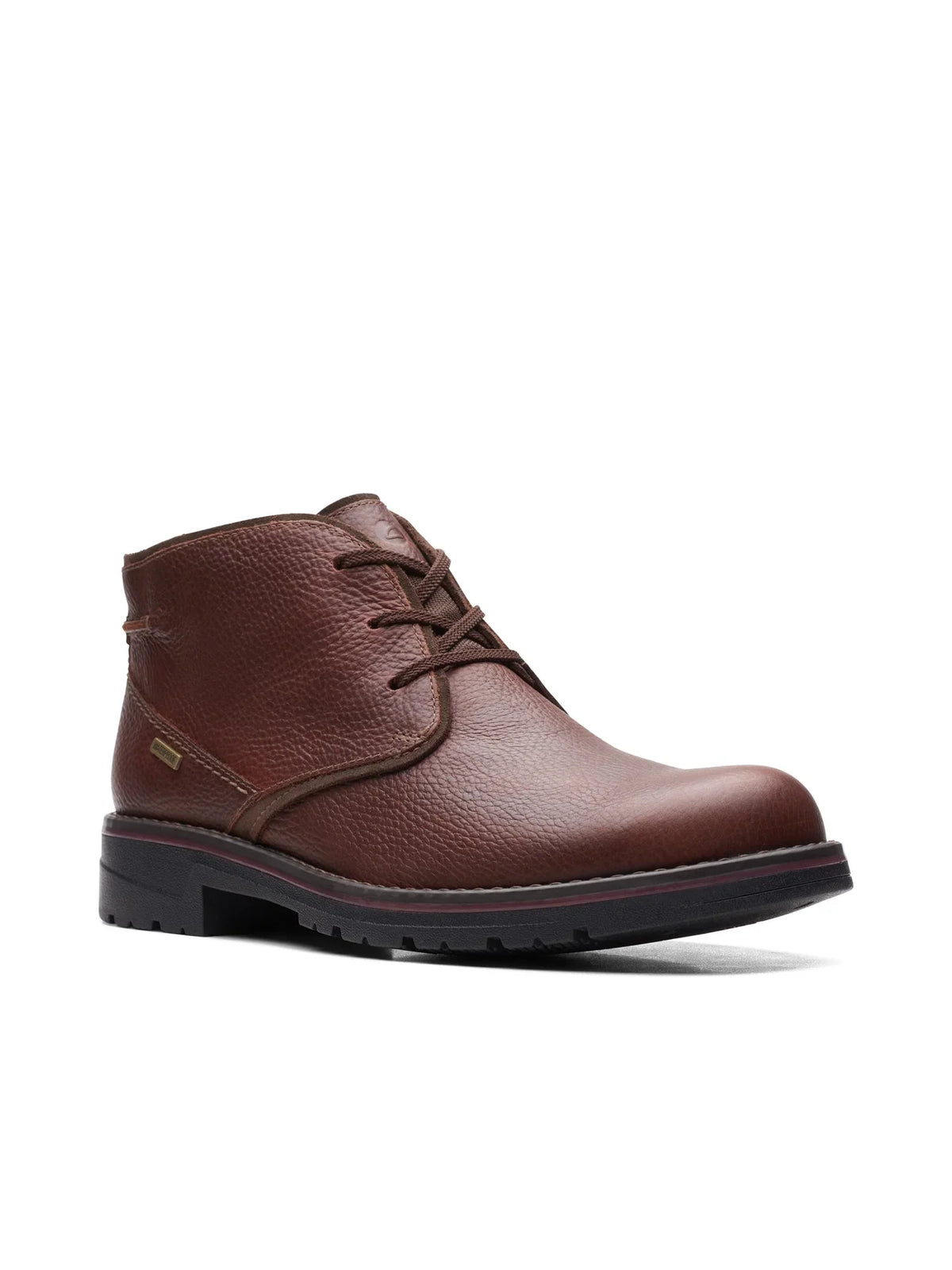 COLLECTION BY CLARKS Mens Brown Padded Removable Insole Water Resistant Morris Peak Round Toe Block Heel Lace-Up Chukka Boots 13 M