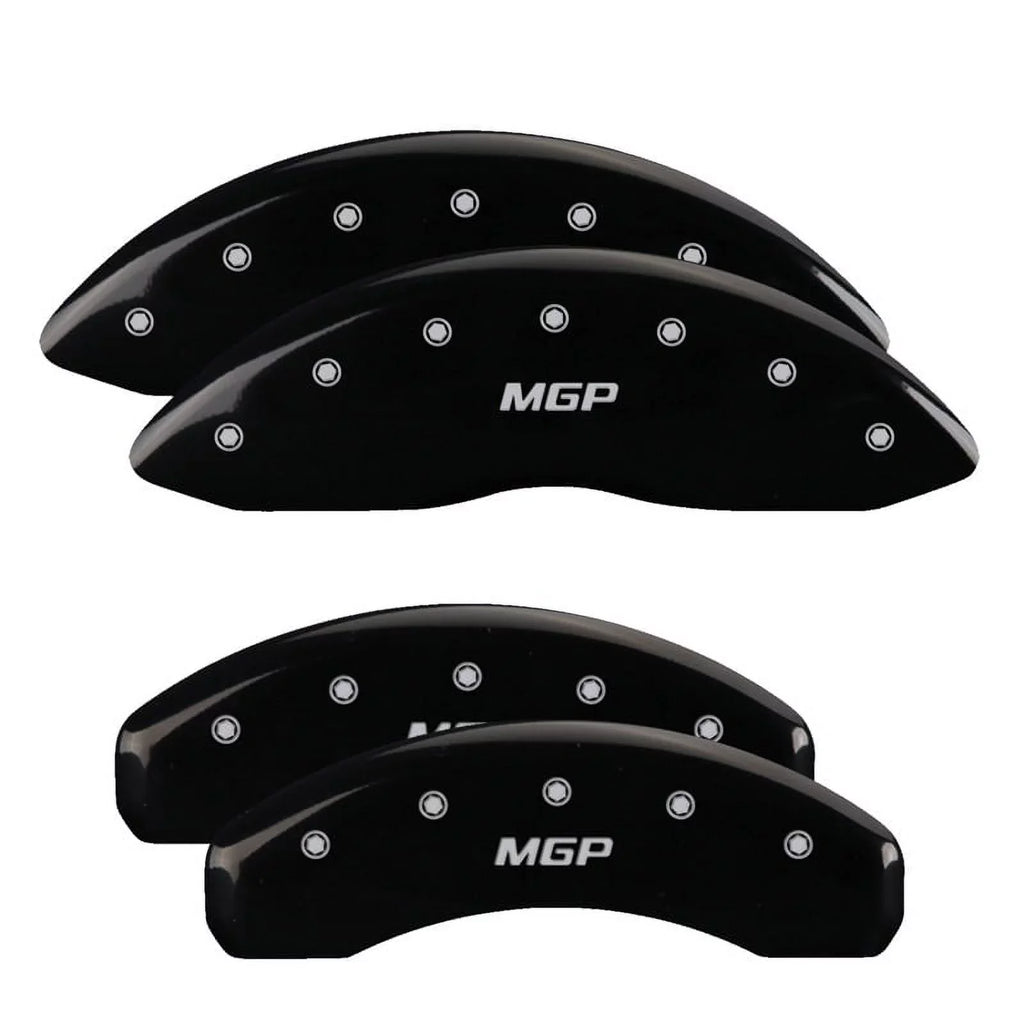 MGP 4 Caliper Covers Engraved Front & Rear Style 2/Chrysler Wing Black finish silver ch Fits select: 2013 CHRYSLER 300, 2012 CHRYSLER 300C LIMITED