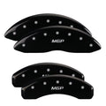 MGP 4 Caliper Covers Engraved Front & Rear Style 2/Chrysler Wing Black finish silver ch Fits select: 2013 CHRYSLER 300, 2012 CHRYSLER 300C LIMITED
