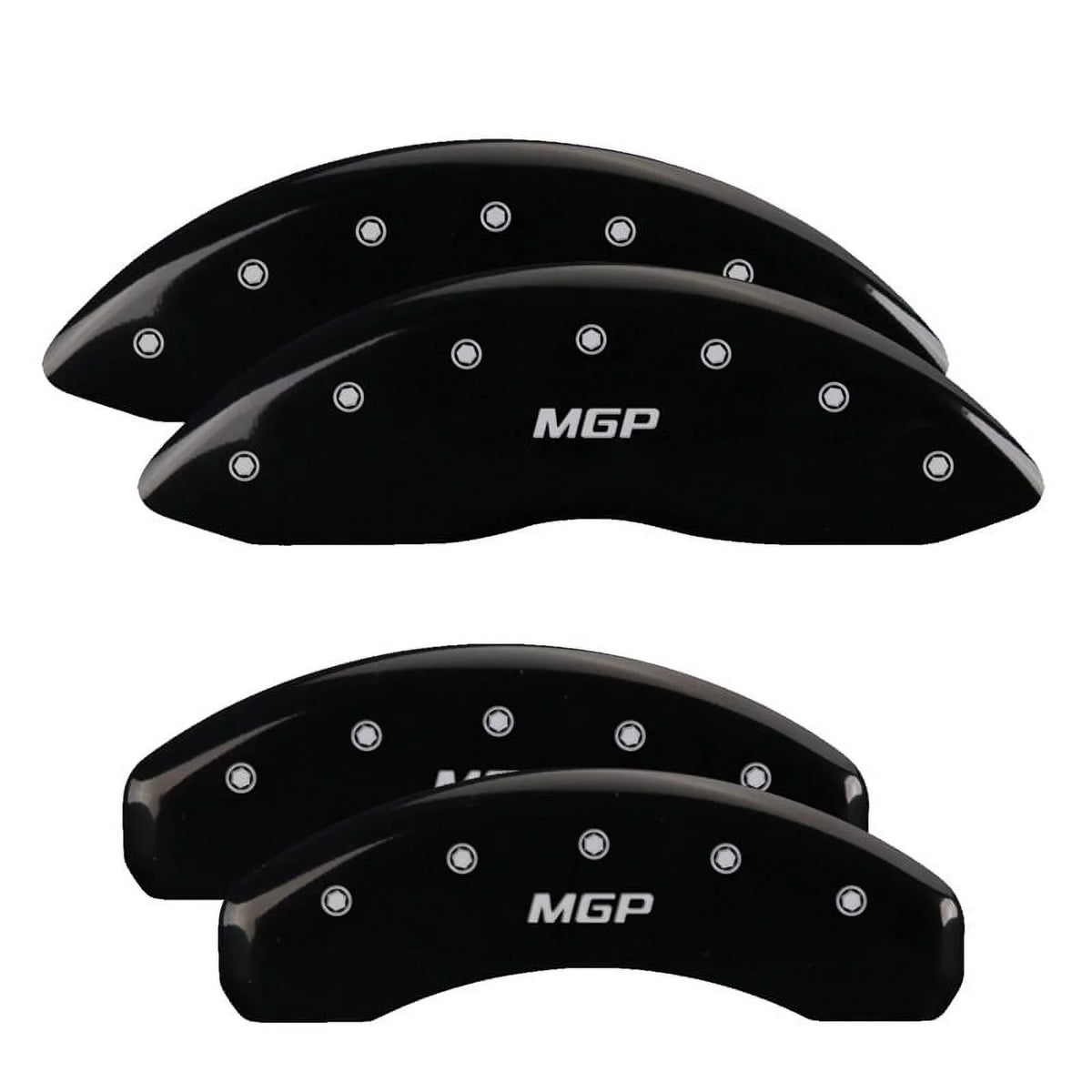 MGP 4 Caliper Covers Engraved Front & Rear Style 2/Chrysler Wing Black finish silver ch Fits select: 2013 CHRYSLER 300, 2012 CHRYSLER 300C LIMITED