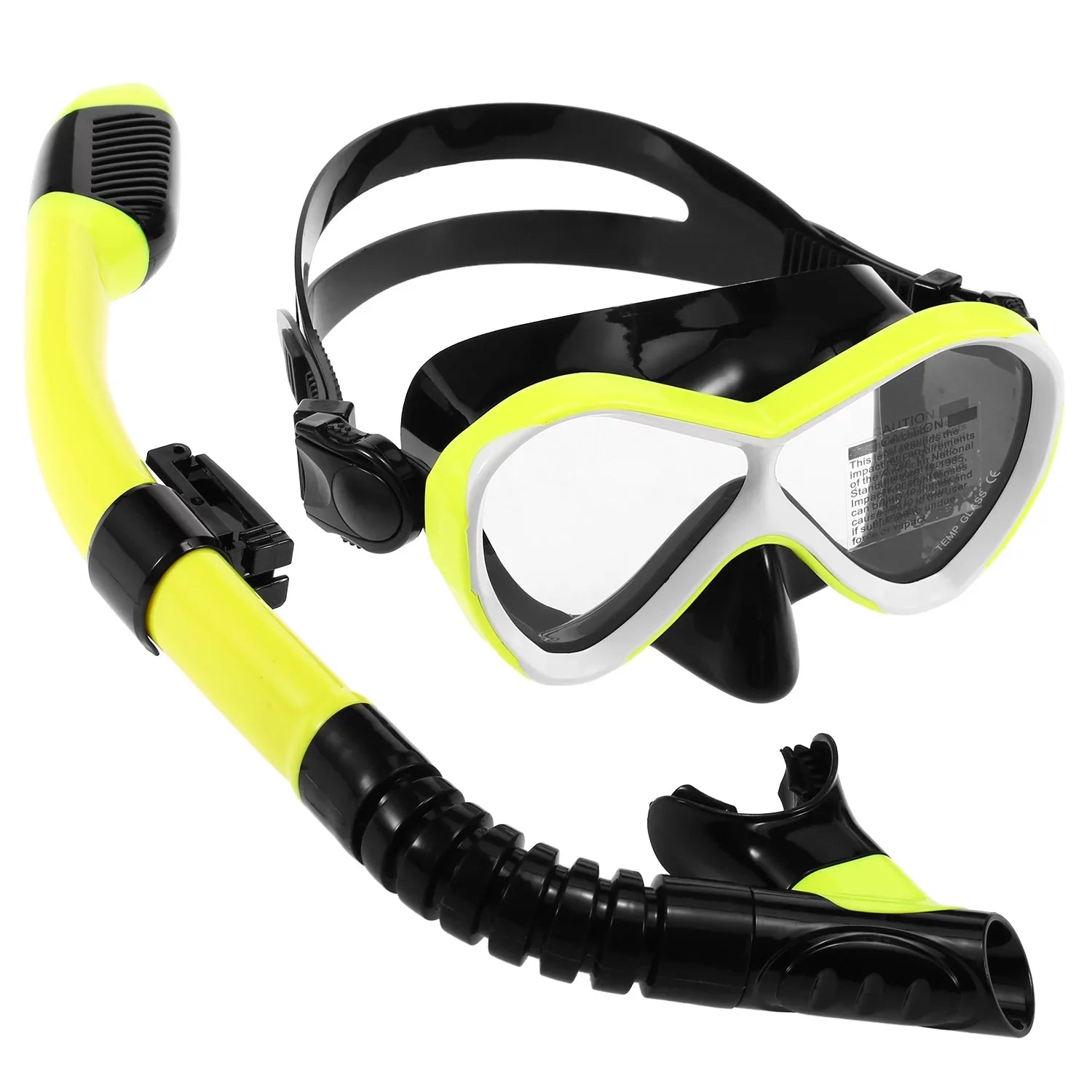 OWSOO Professional Swimming Goggles with  Snorkel Tube Set -fog Goggles for Snorkel