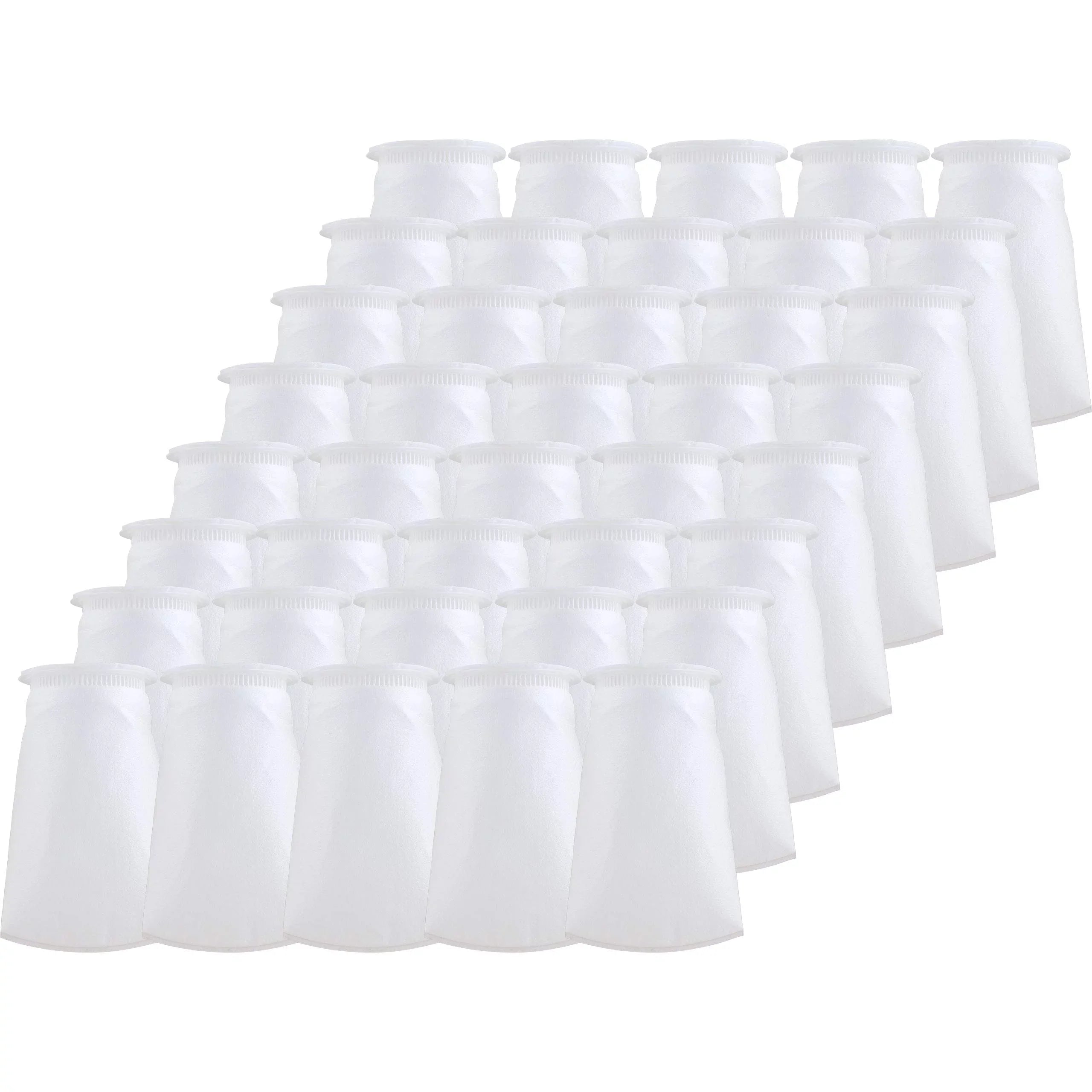 SpiroPure SP-BP-410-100 100 Micron #3 (10”) Glazed Polypropylene Felt Liquid Bag Filter BP-410-100 155393-03 (Case of 40)