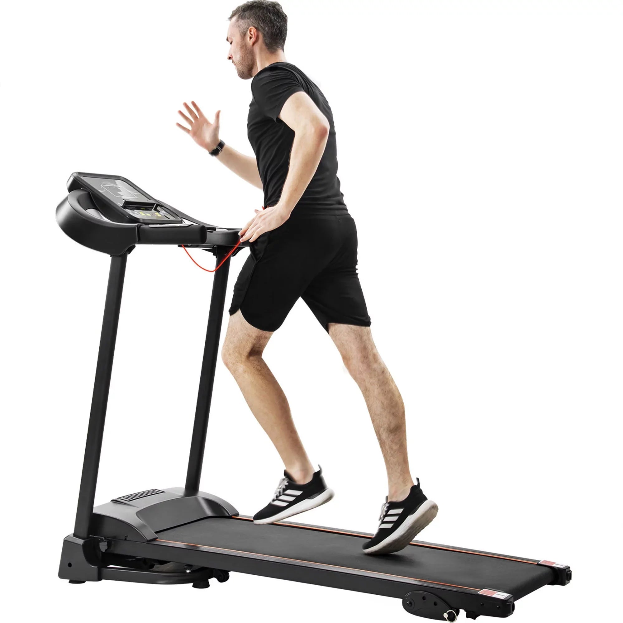 Compact Easy Folding Treadmill  A Motorized Running and Jogging Machine Packed