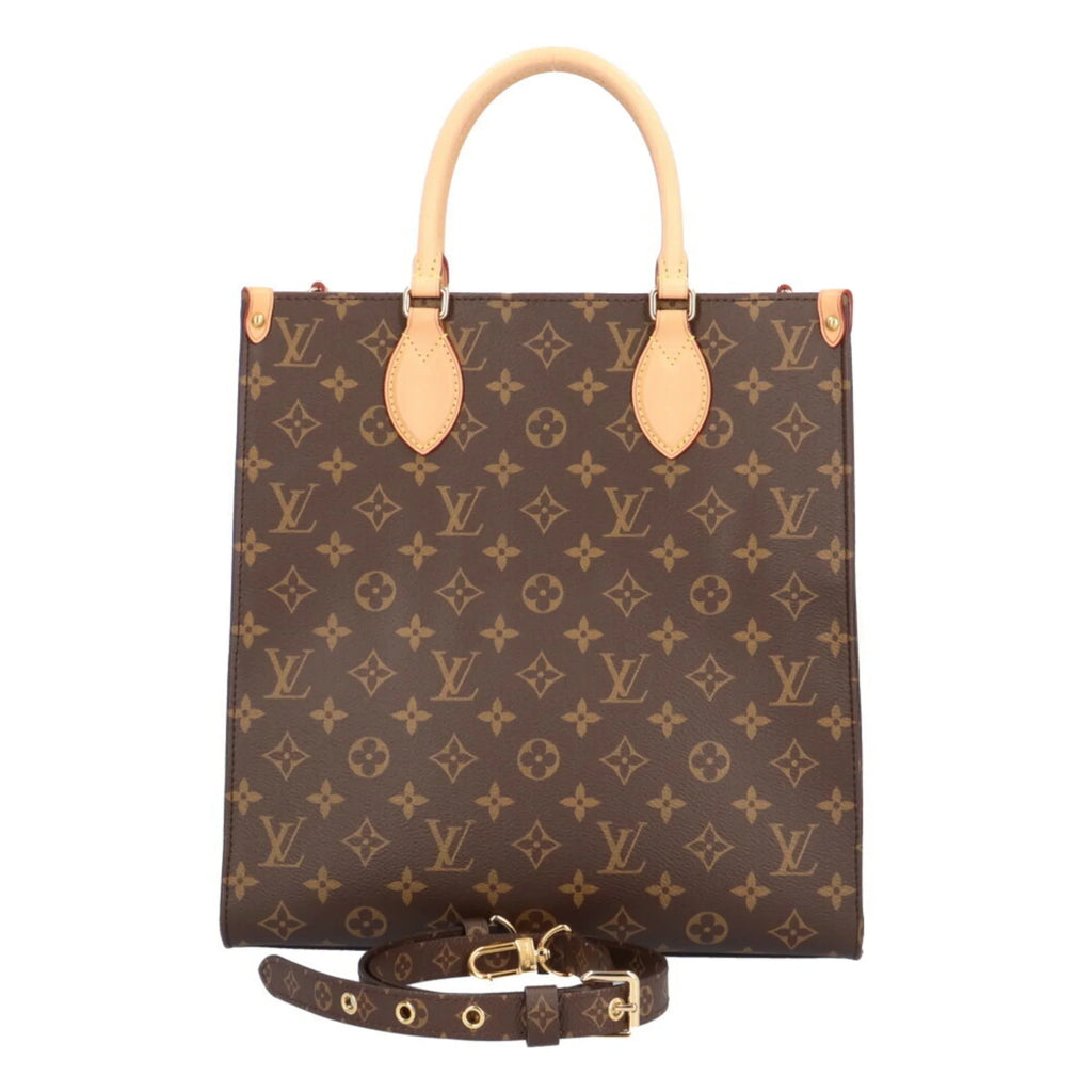 Pre-Owned Louis Vuitton Sac Pla PM Monogram Shoulder Bag Canvas Brown Women's LOUIS VUITTON (Like New)