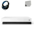Microsoft Xbox One X 1TB, 4K Ultra HD White Console Only with Headset BOLT AXTION Bundle Like New