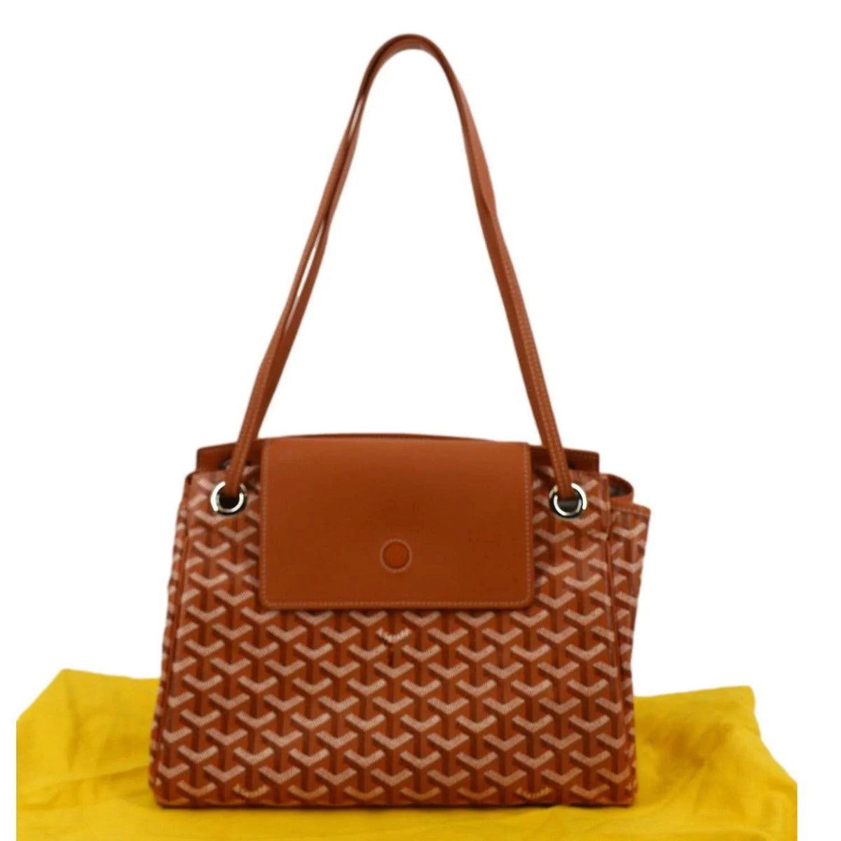 Pre-owned GOYARD Rouette Soft Canvas Shoulder Bag Orange