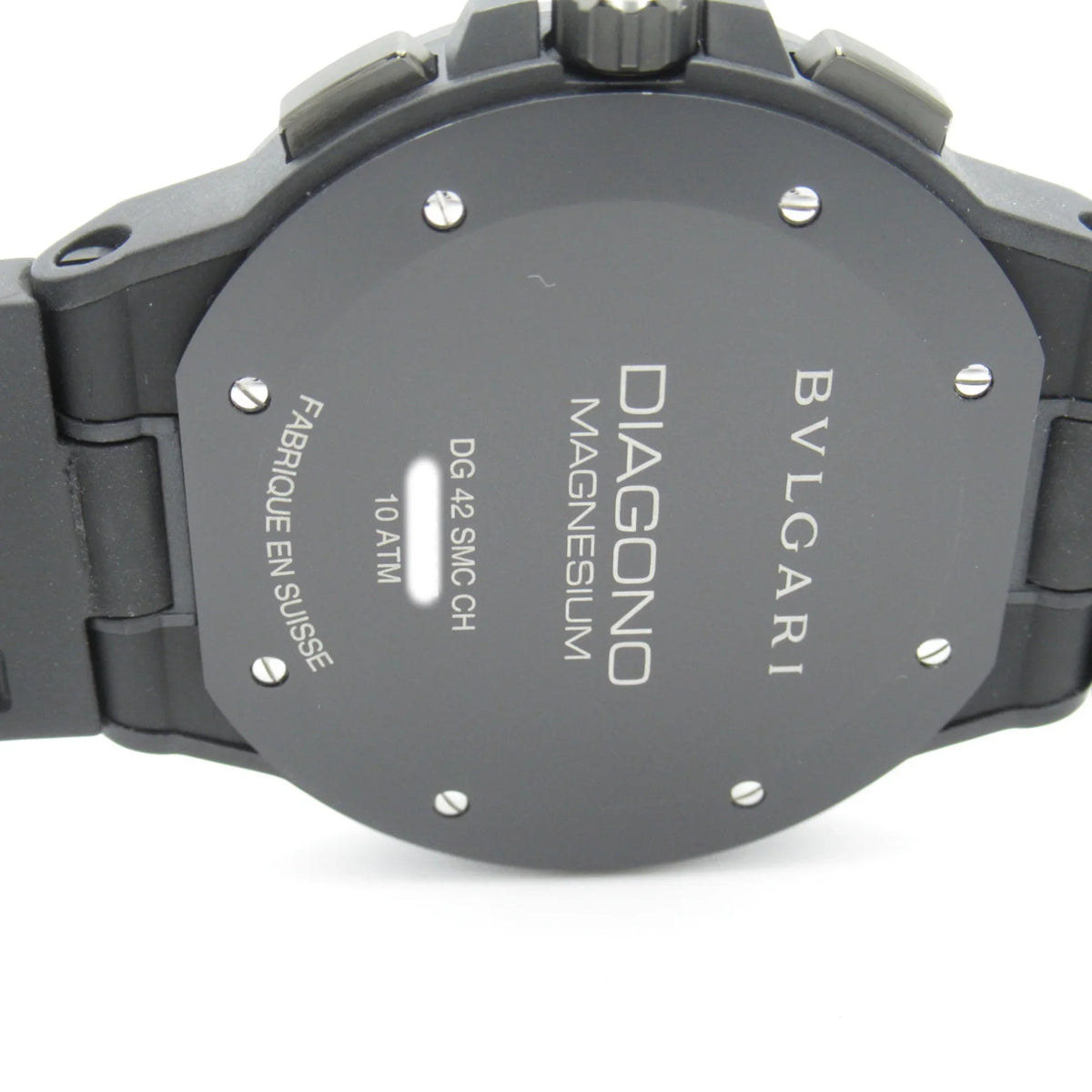 Pre-Owned BVLGARI Diagono Magnesium Chrono Wrist Watch watch Wrist Watch DG42SMCCH Mechanical Automatic Black  Rubber belt mag DG42SMCCH (Good)